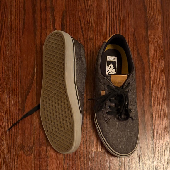 Men's Vans Canvas Lace-Up Sneakers - Gray - Picture 3 of 3